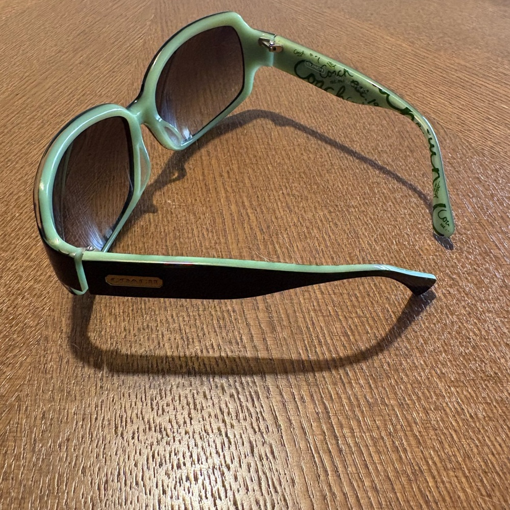 Coach Women's Sunglasses in Green and Black- Ginger S496 Black - Picture 10 of 12